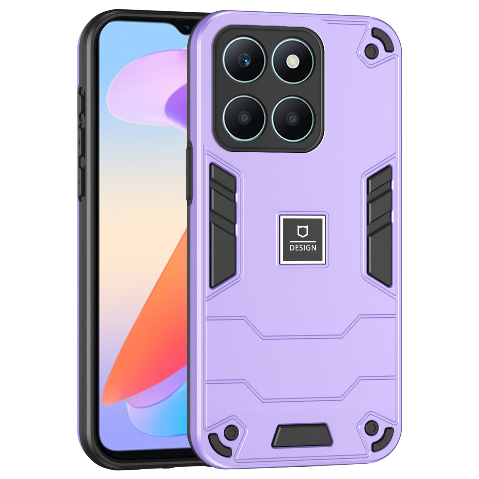 For Honor X6a 4G Case Anti-slip Phone Cover Hard PC Back with Soft TPU Bumper - Navy Blue For Honor X6a 4G Case Anti-slip Phone Cover Hard PC Back with Soft TPU Bumper - Navy Blue
